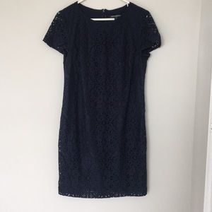 Navy blue lace dress